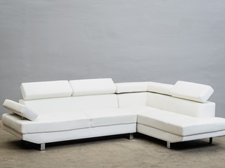 Balts stūra dīvāns 701651