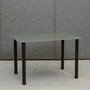 Galds ar stikla virsmu 80x120cm 308335