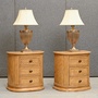 2 naktsskapīšu un galda lampu komplekts 423004k2